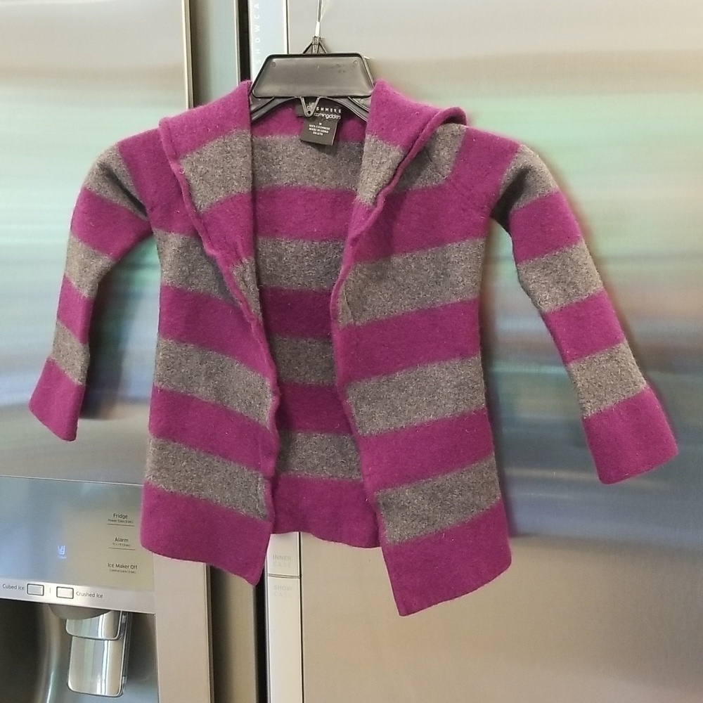 💕 BLOOMINGDALE'S💕 100% Cashmere Open Front Hooded Cardigan Medium